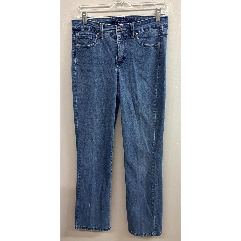 Gloria Vanderbilt The Perfect Fit Jeans Womens 6 Blue Denim Straight Leg Classic